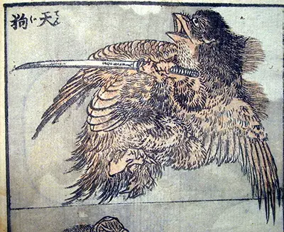 Drawing of a Tengu Hokusai